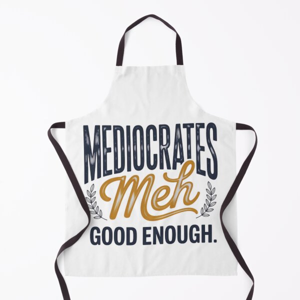 Item preview, Funny Mediocrates Sarcastic T-Shirt Design Meh Good Enough designed and sold by MerchlyMike.