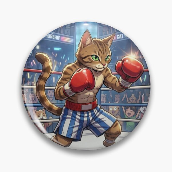 Item preview, Champion Boxing Cat in the Ring designed and sold by Kloshfresh.