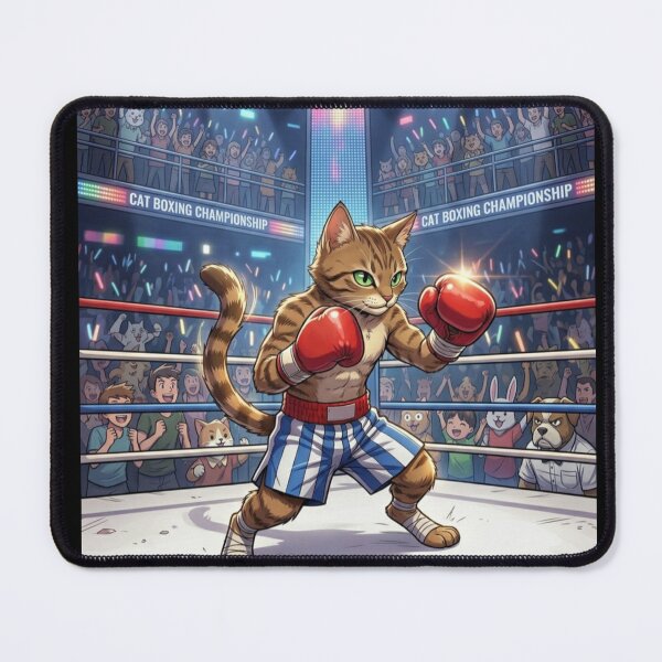 Item preview, Champion Boxing Cat in the Ring designed and sold by Kloshfresh.