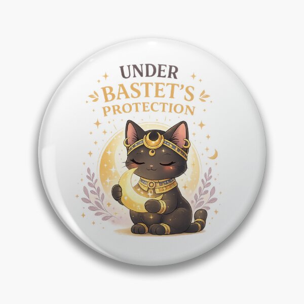 Item preview, Under Bastet's Protection – Cute Egyptian Cat Godd-ess Design designed and sold by MotylekAnia.