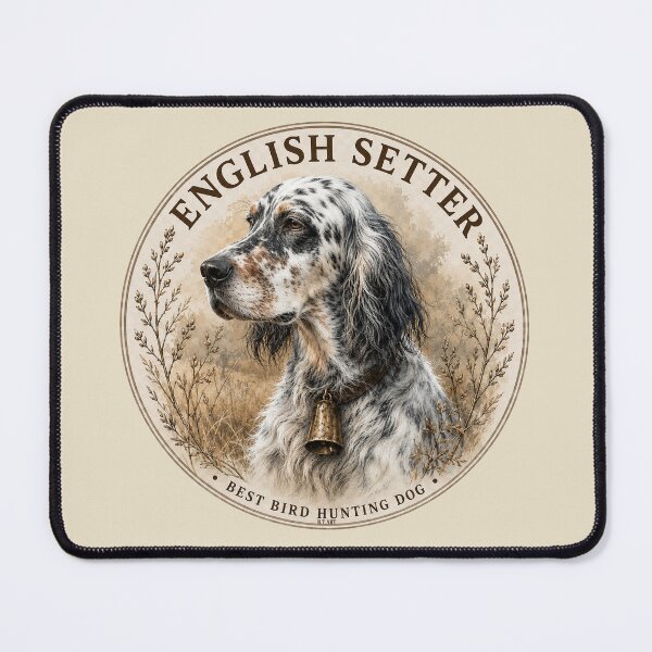 Item preview, English Setter – Best Bird Hunting Dog , Vintage Logo designed and sold by TammyHunterArt.
