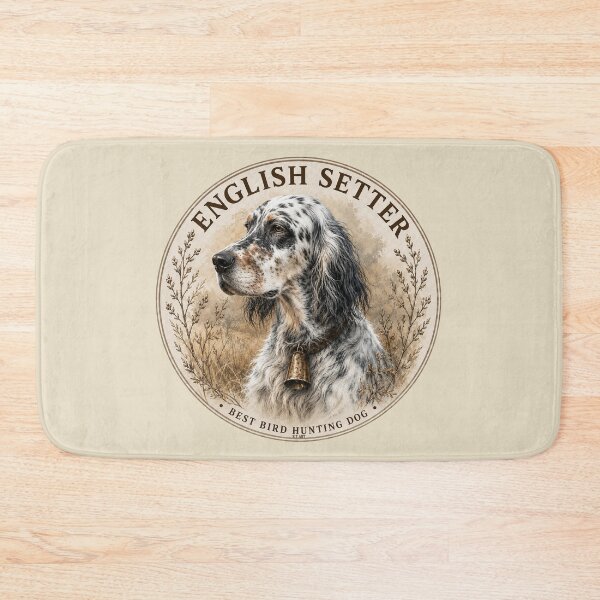 Item preview, English Setter – Best Bird Hunting Dog , Vintage Logo designed and sold by TammyHunterArt.