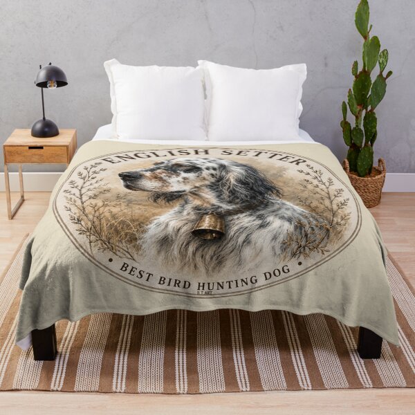 Item preview, English Setter – Best Bird Hunting Dog , Vintage Logo designed and sold by TammyHunterArt.