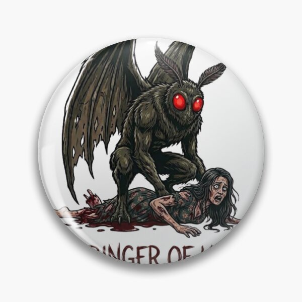 Item preview, Harbinger of Hugs Mothman Cryptid Art designed and sold by Dusk Votum.