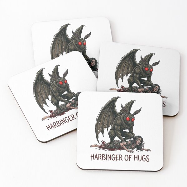 Item preview, Harbinger of Hugs Mothman Cryptid Art designed and sold by Dusk Votum.