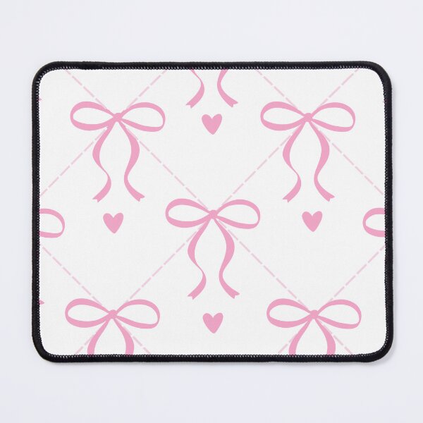 Item preview, preppy pink bow pattern designed and sold by Lily & Bloom Boutique.