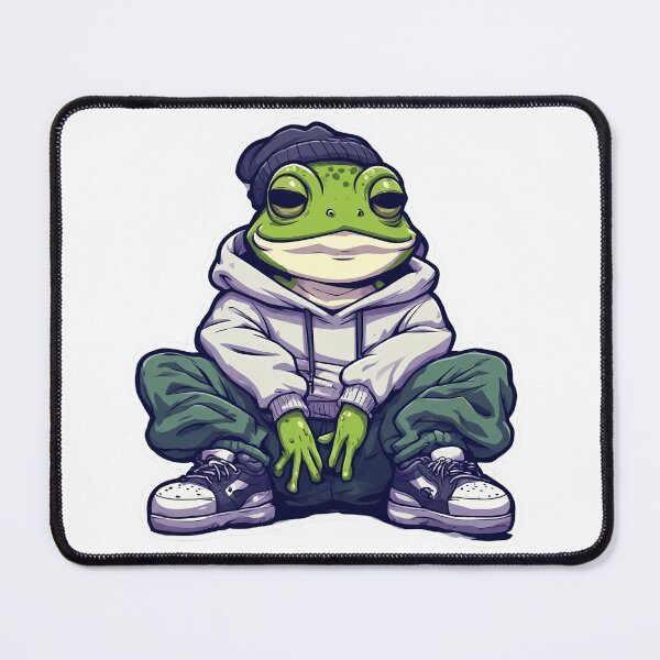 Item preview, Insomnia Frog – Cozy Streetwear Urban Cartoon Aesthetic designed and sold by Aesthicer.