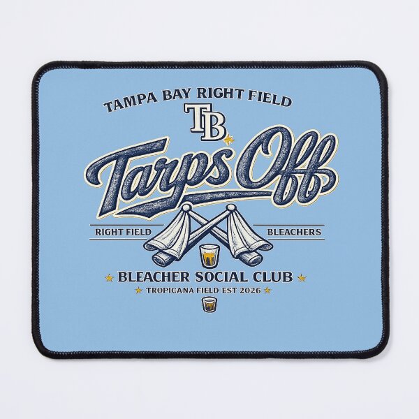 Item preview, Tampa Bay Right Field Tarps Off | Bleacher Social Club Retro Baseball Fan Shirt designed and sold by GhostDawgs.