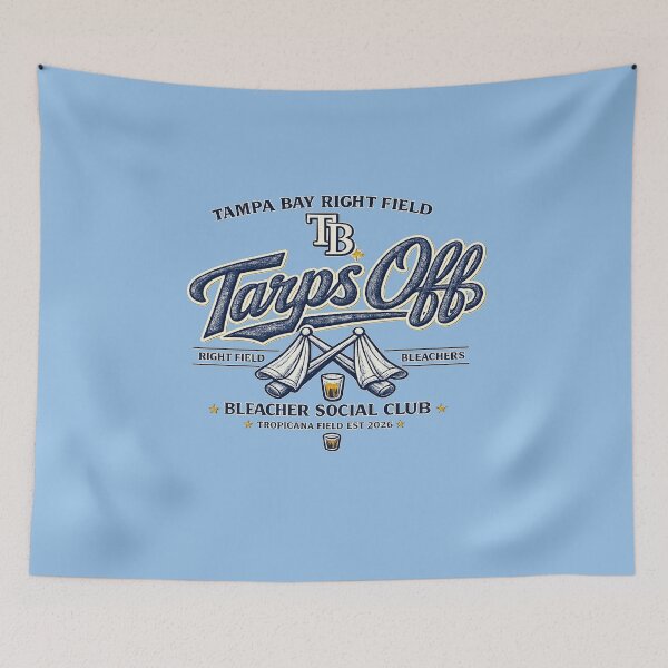 Item preview, Tampa Bay Right Field Tarps Off | Bleacher Social Club Retro Baseball Fan Shirt designed and sold by GhostDawgs.