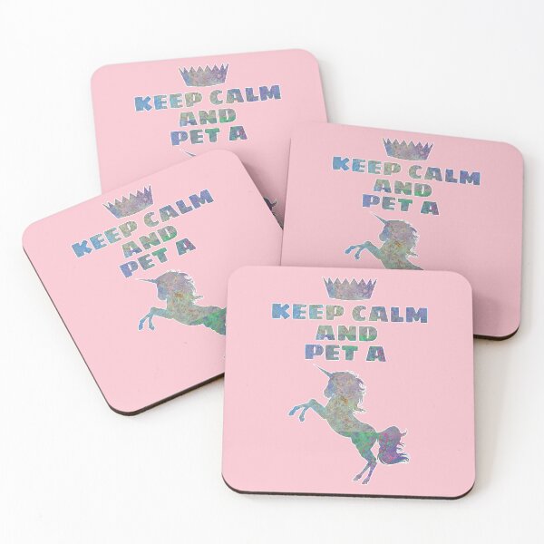 Item preview, Keep Calm And Pet A Unicorn designed and sold by DPattonPD.