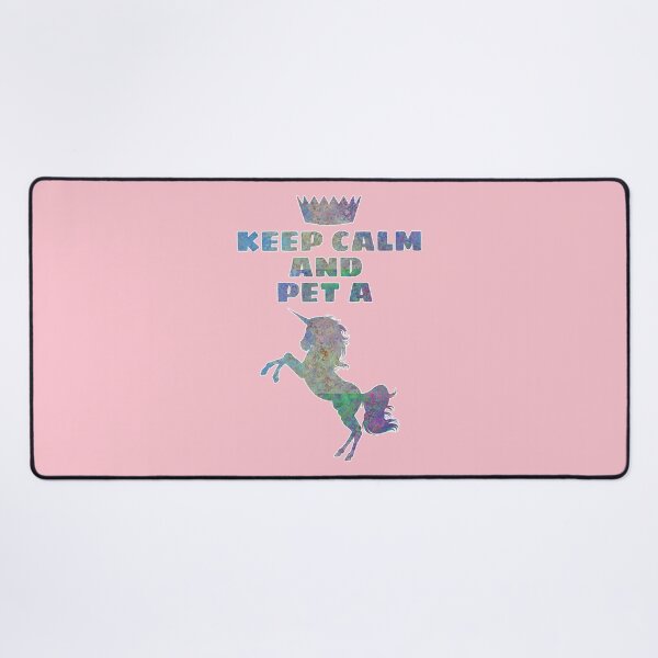 Item preview, Keep Calm And Pet A Unicorn designed and sold by DPattonPD.