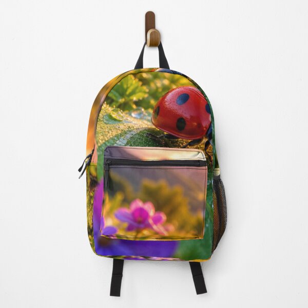 Item preview, Ladybug on a leaf at dawn designed and sold by JuViRo.