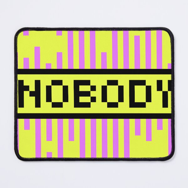 Item preview, NOBODY — Pixel Art Word | Retro 8-Bit Two-Tone Typography designed and sold by Mouremandier.