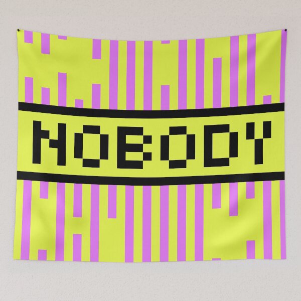 Item preview, NOBODY — Pixel Art Word | Retro 8-Bit Two-Tone Typography designed and sold by Mouremandier.
