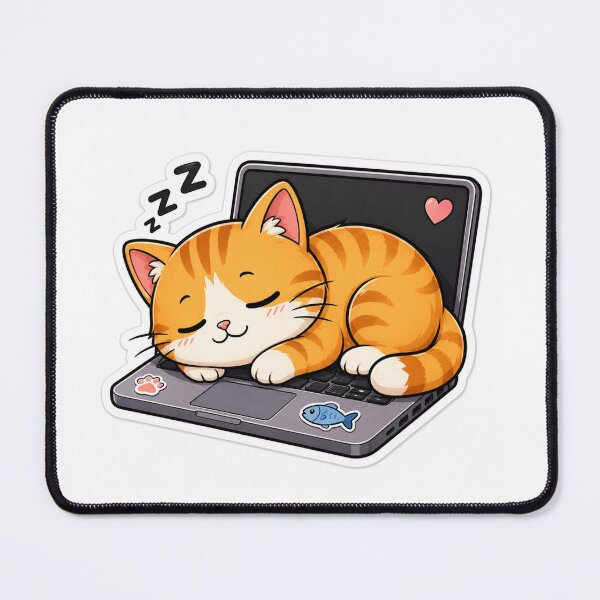 Item preview, Cute Cat Chef Cooking Burger Sticker designed and sold by NexusPixels.