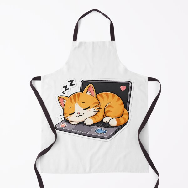 Item preview, Cute Cat Chef Cooking Burger Sticker designed and sold by NexusPixels.