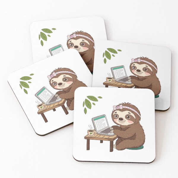 Item preview, Work From Home Sloth – Hustle Mode Illustration designed and sold by WillowerStudio.