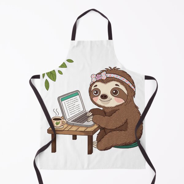 Item preview, Work From Home Sloth – Hustle Mode Illustration designed and sold by WillowerStudio.