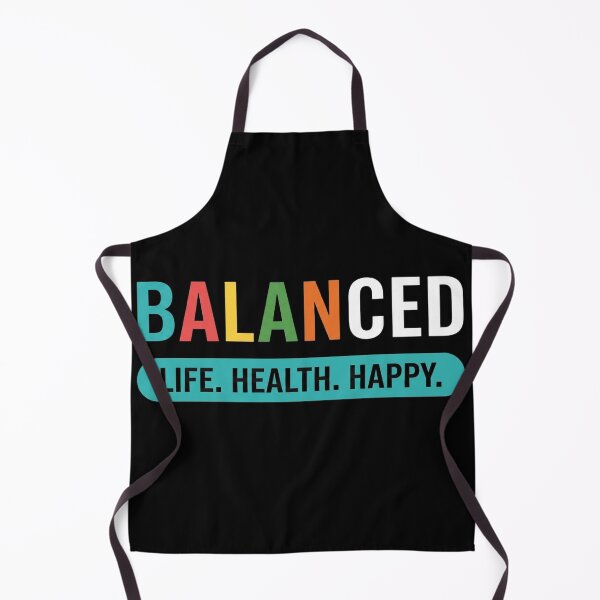 Item preview, Balanced – Life. Health. Happy. Colorful Motivational Typography designed and sold by No Excuses .