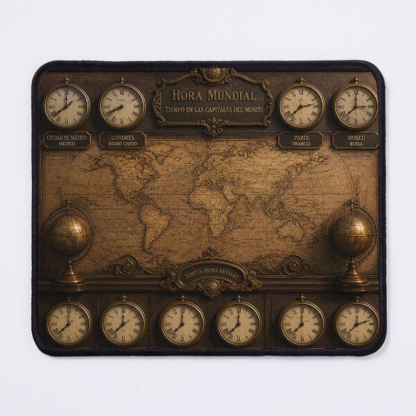 Item preview, World clocks and vintage map designed and sold by JuViRo.