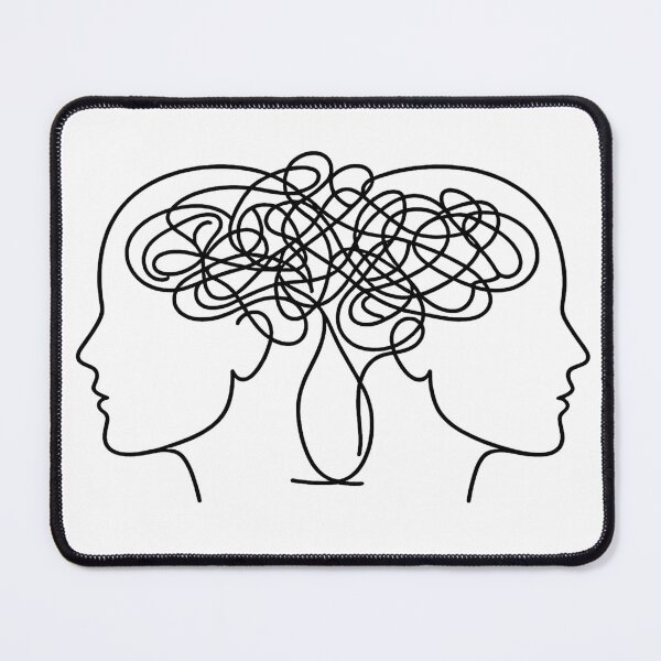 Item preview, Tangled Thoughts Face Line designed and sold by krish-prints.