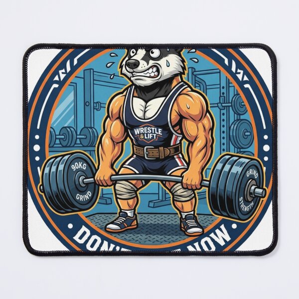 Item preview, Badger Gym Motivation Don't Quit Now designed and sold by JeevanStickers.