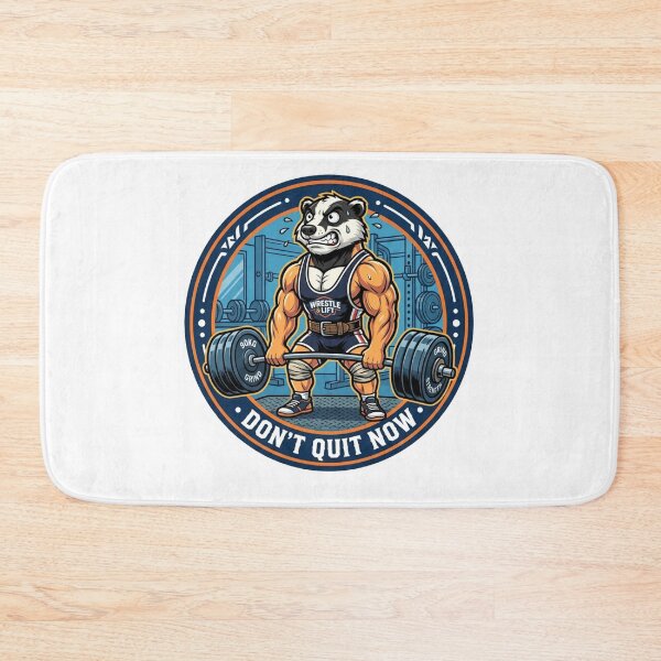 Item preview, Badger Gym Motivation Don't Quit Now designed and sold by JeevanStickers.