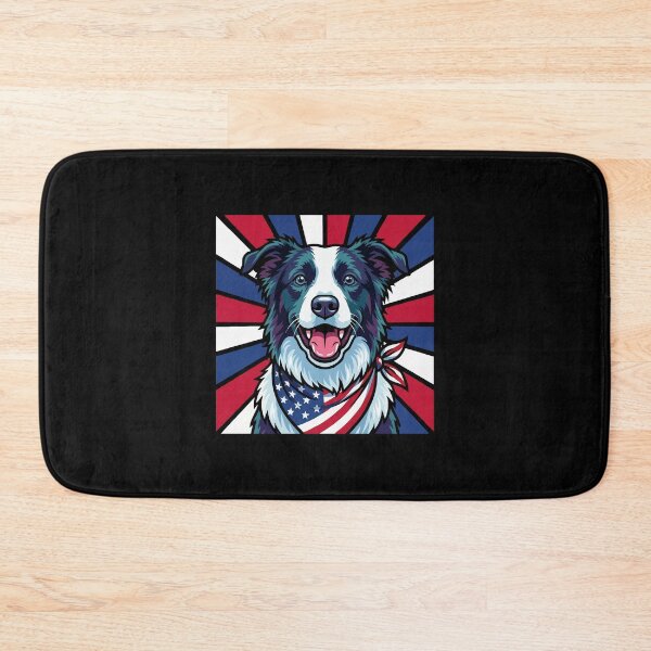 Item preview, Border Collie 4th of July Dog – Patriotic USA Puppy Gift designed and sold by The Real Life Symphony.