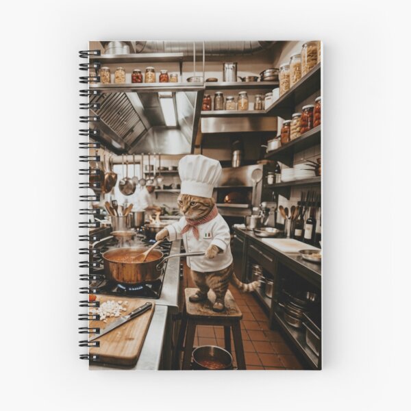 Item preview, Cute Cat Chef Cooking in Restaurant Kitchen designed and sold by Kloshfresh.