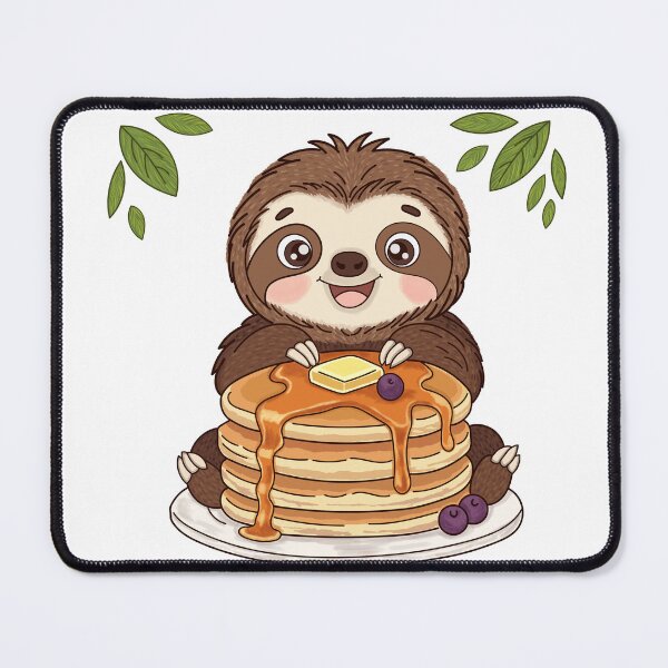Item preview, Cute Sloth Snack Time – Comfort Food Mood Art designed and sold by WillowerStudio.