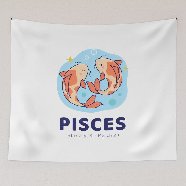 Item preview, Cute Pisces Koi Fish Zodiac Design | Pisces Astrology Birthday Gift designed and sold by Cool-cat-art.