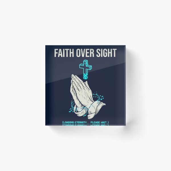 Item preview, Cyber Christian Faith Over Sight Glitch Streetwear designed and sold by LowBatteryStudio ⭐.