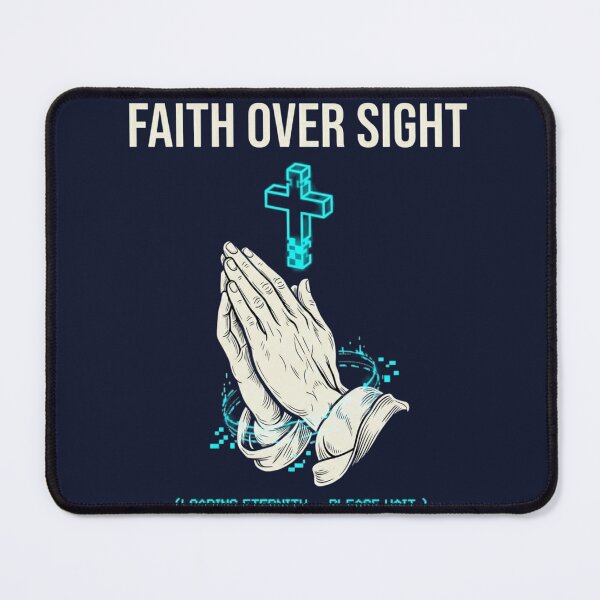 Item preview, Cyber Christian Faith Over Sight Glitch Streetwear designed and sold by LowBatteryStudio ⭐.