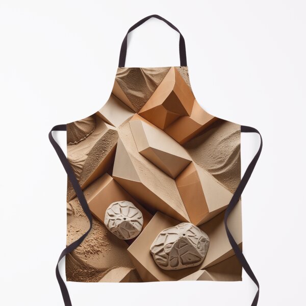 Item preview, Minimalist Architectural Relief Earth Tones Poster designed and sold by EnmarcArt.