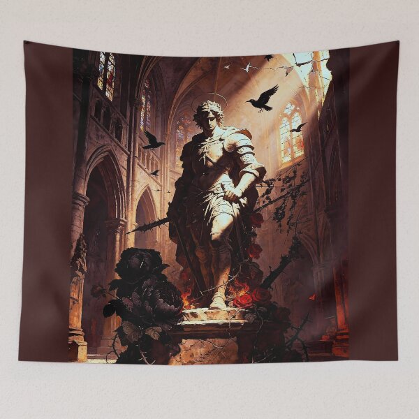 Item preview, Epic Dark Fantasy &amp; Gothic Cathedral Wall Art (3:4) designed and sold by Cyber-ART-Studio.