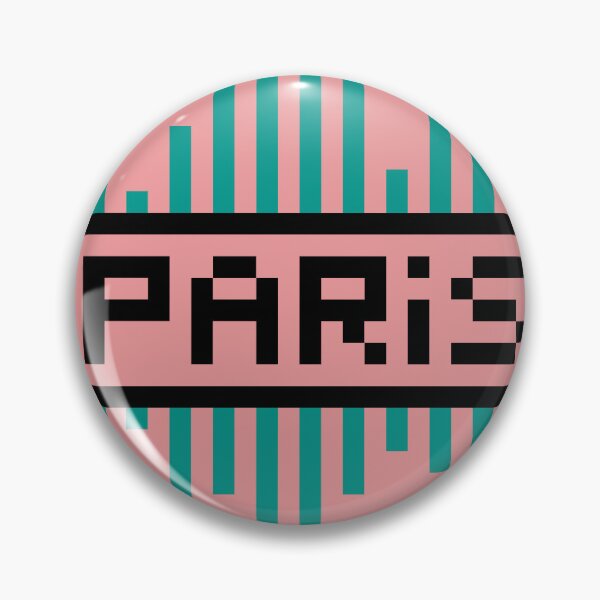 Item preview, PARIS — Pixel Art Word | Retro 8-Bit Two-Tone Typography designed and sold by Mouremandier.