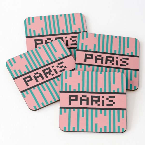 Item preview, PARIS — Pixel Art Word | Retro 8-Bit Two-Tone Typography designed and sold by Mouremandier.