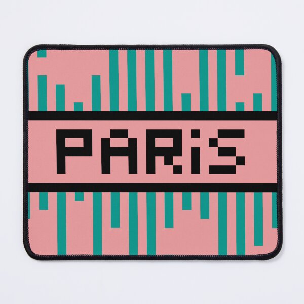 Item preview, PARIS — Pixel Art Word | Retro 8-Bit Two-Tone Typography designed and sold by Mouremandier.
