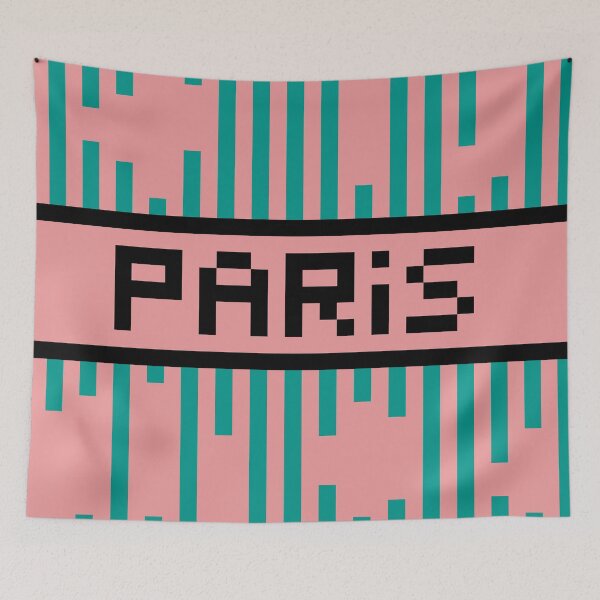Item preview, PARIS — Pixel Art Word | Retro 8-Bit Two-Tone Typography designed and sold by Mouremandier.