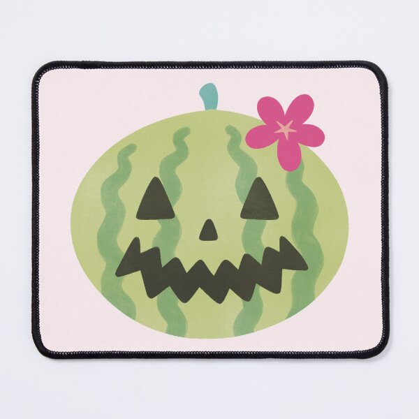 Item preview, Watermelon Jack O Lantern with Pink Flower Cute Summerween designed and sold by winterpumpkin.