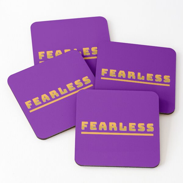 Item preview, Fearless text golden t shirt and sticker gifts designed and sold by Love Gifts.