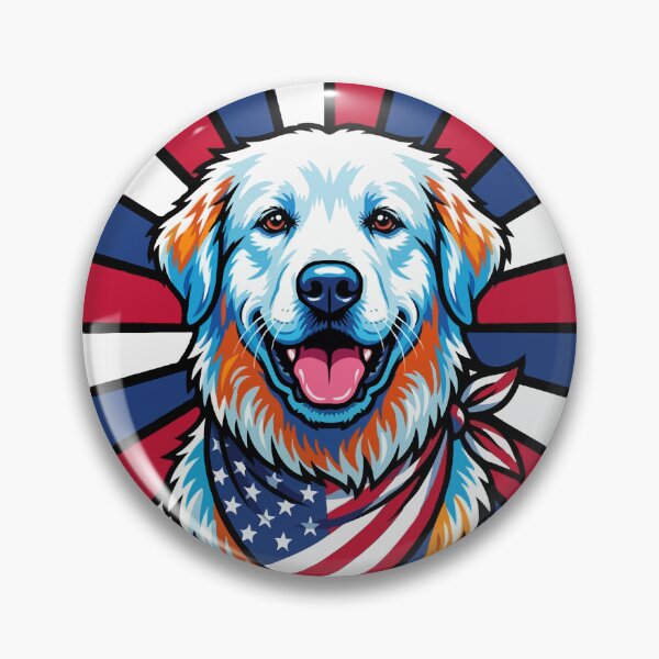 Item preview, Great Pyrenees 4th of July Dog – Patriotic USA Puppy Gift designed and sold by The Real Life Symphony.