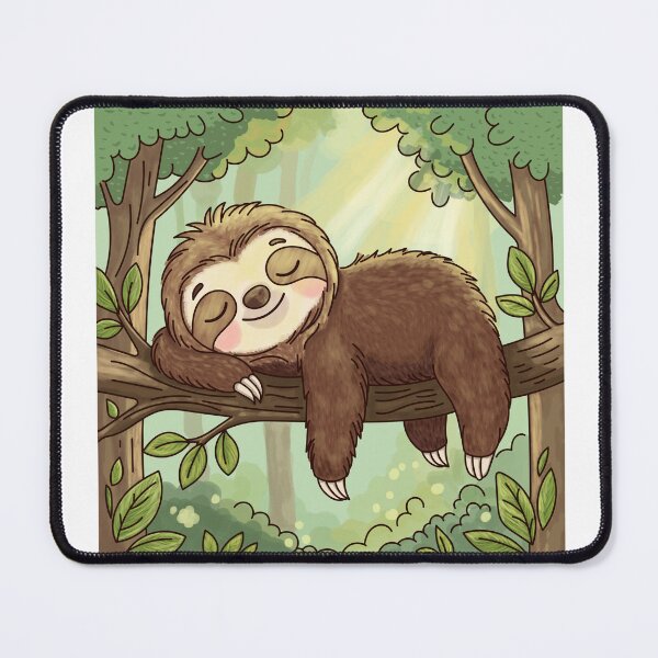 Item preview, Sleepy Sloth Nap – Cozy Sunshine Relaxation Art designed and sold by WillowerStudio.