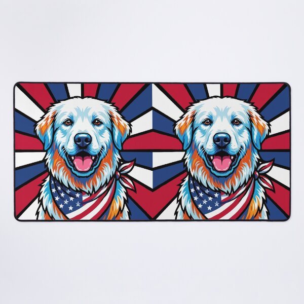 Item preview, Great Pyrenees 4th of July Dog – Patriotic USA Puppy Gift designed and sold by The Real Life Symphony.