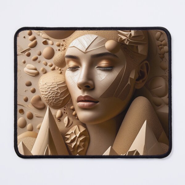 Item preview, Surreal Earth Deity Profile Face Poster designed and sold by EnmarcArt.