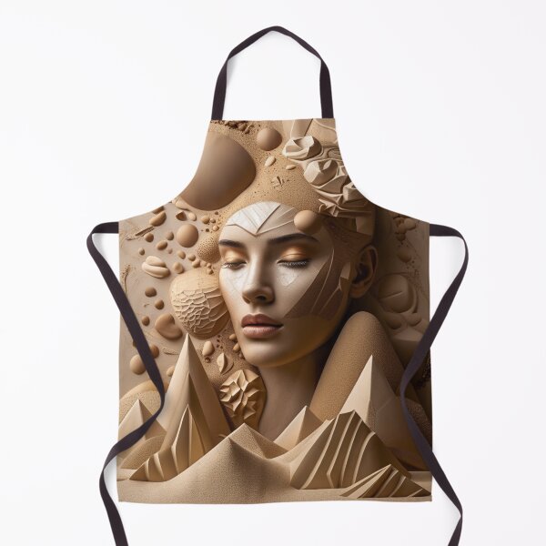 Item preview, Surreal Earth Deity Profile Face Poster designed and sold by EnmarcArt.