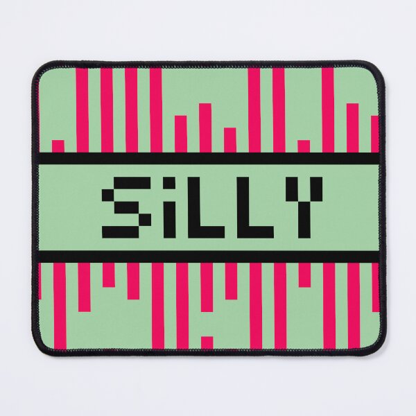 Item preview, SILLY — Pixel Art Word | Retro 8-Bit Two-Tone Typography designed and sold by Mouremandier.