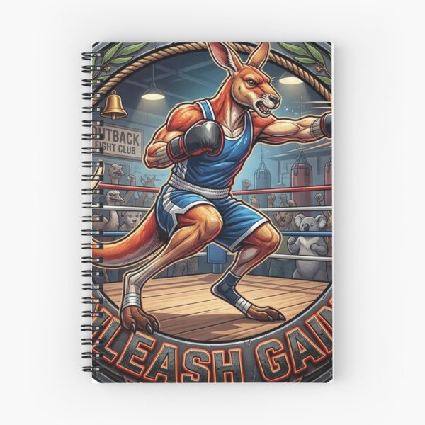 Item preview, Unleash Gains Kangaroo Boxing Gym Art designed and sold by JeevanStickers.