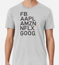 "FAANG" Stock Trading Design Men's Premium T-Shirt