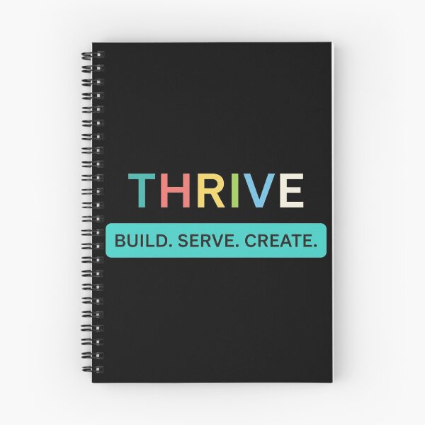 Item preview, Thrive Build Serve Create Motivational Typography for Entrepreneurs and Creatives designed and sold by No Excuses .